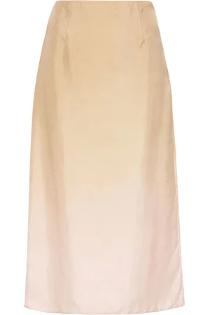 Prada Gradient silk skirt