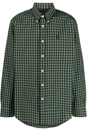 Givenchy 4G motif-embroidered checked shirt