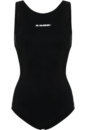 Jil Sander + logo-print swimsuit