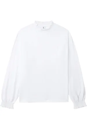 Random Identities Ruffled cotton sweatshirt