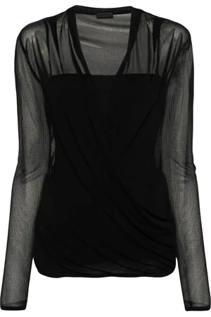 Givenchy Mesh wrap blouse