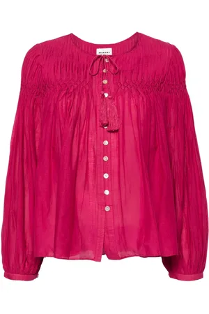 Marant Etoile Abadi pintuck blouse