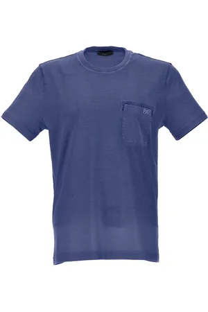 FAY Logo-embroidered cotton T-shirt