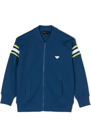 Emporio Armani Logo-appliqué cotton jacket