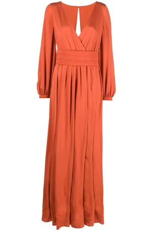 Max Mara Pleated-waist maxi dress