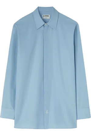 Jil Sander Logo-embroidered pinstripe shirt