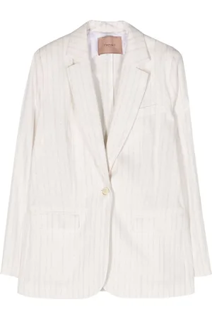 Twin-Set Striped single-breasted blazer