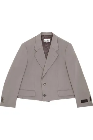 Maison Margiela Raw-hem single-breasted blazer