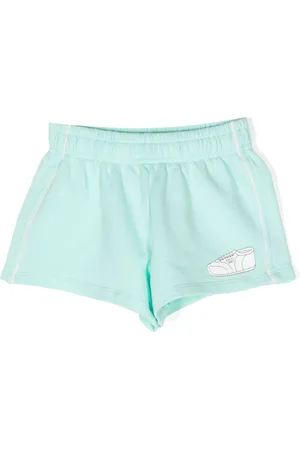 Mini Rodini Logo-printed organic cotton shorts