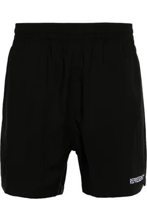 Represent Embroidered-logo track shorts