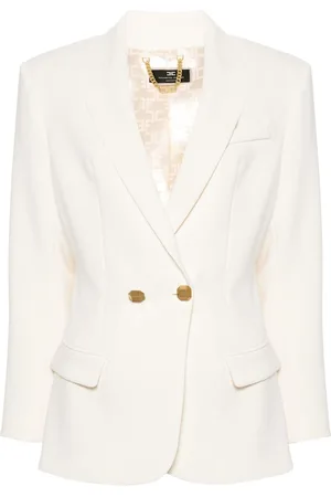 Elisabetta Franchi Crepe double-breasted blazer