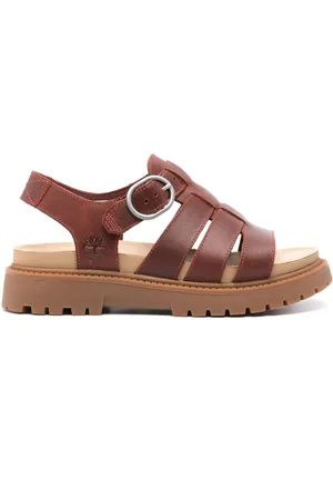 Timberland Logo-debossed leather sandals