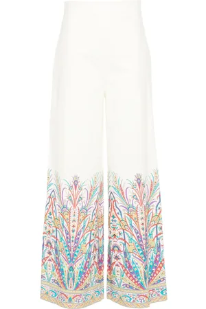 Etro Botanical-print trousers