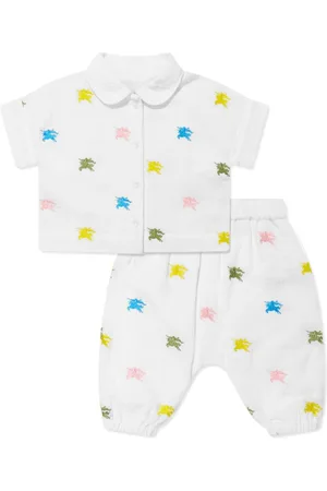 Burberry Logo-embroidered cotton set