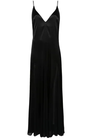 Elisabetta Franchi Gusset-detail satin maxi dress