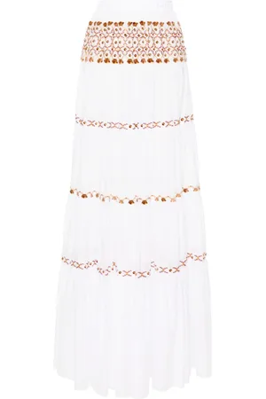 ERMANNO SCERVINO High-waist maxi tiered skirt