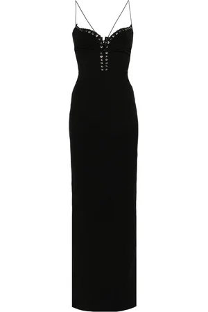 Ludovic De Saint Sernin Cleavage crepe maxi dress