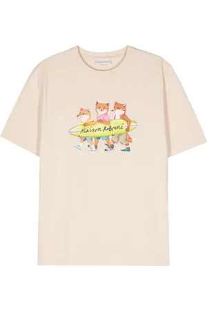 Maison Kitsuné Fox-motif cotton T-shirt