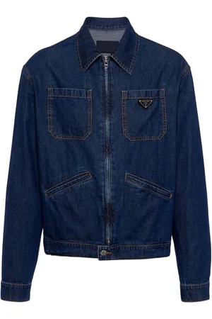 Prada Logo-appliqué denim jacket
