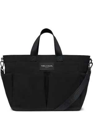 TIBA + MARL Logo-patch canvas tote bag