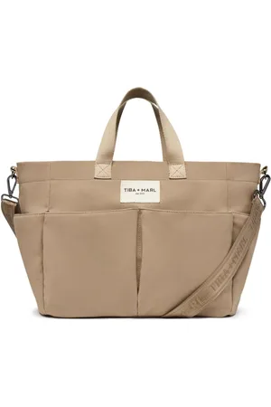 TIBA + MARL Logo-patch canvas tote bag
