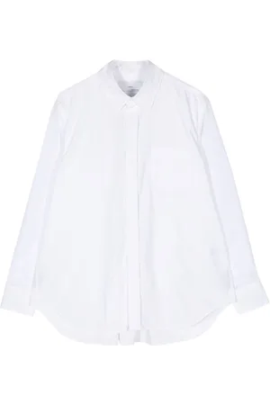 Fumito Ganryu Pleated-back cotton-blend shirt
