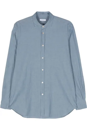 Boglioli Slub-texture cotton shirt