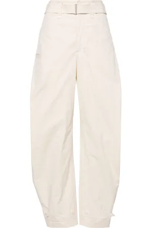 LEMAIRE Belted tapered-leg trousers