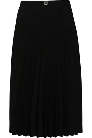 Givenchy 4G-plaque pleated midi skirt