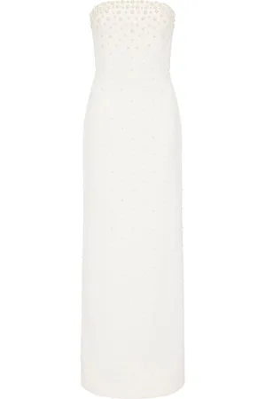 Rebecca Vallance Therese pearl-embellished gown