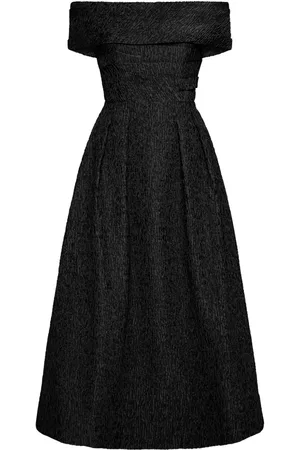 Rebecca Vallance Helene textured off-shoulder midi dress