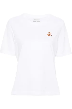 Maison Kitsuné Speedy Fox-appliqué T-shirt