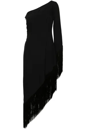 ‎Taller Marmo‎ Fringed one-shoulder midi dress