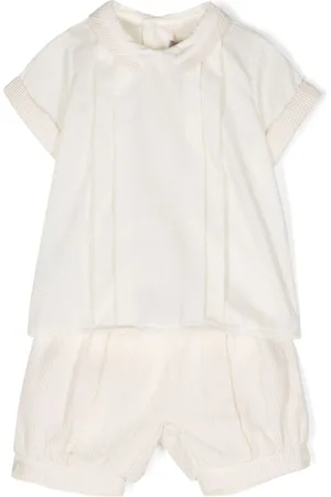 LA STUPENDERIA Pleat-detailing shorts set