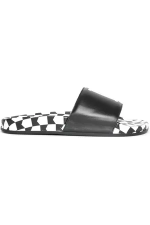 Rhude Logo-print leather slides