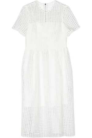 DKNY Mesh flared dress