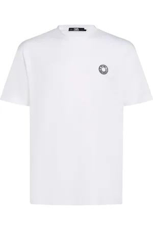 Karl Lagerfeld Circle-logo cotton T-shirt