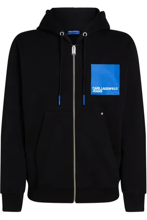 Karl Lagerfeld Box Logo zip-up hoodie