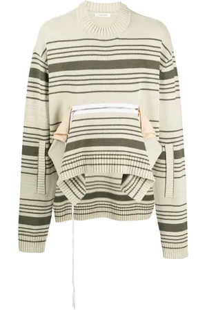 CRAIG GREEN Asymmetric striped jumper
