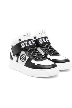 Philipp Plein Logo-embroidered leather sneakers