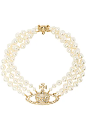 Vivienne Westwood Bas Relief three-row choker necklace