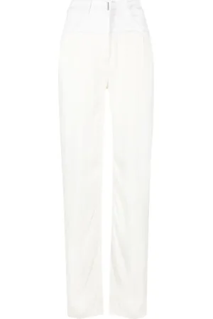 Givenchy Patchwork-detail high-waisted trousers