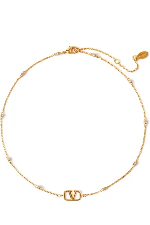 VALENTINO GARAVANI VLogo Signature crystal-embellished necklace