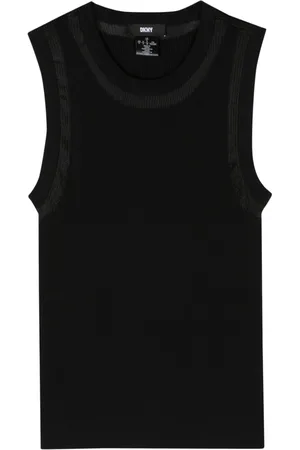 DKNY Ribbed-knit tank top