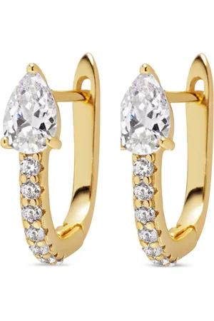 Nialaya Plated CZ hoop earrings