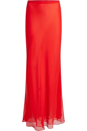 Khaite The Mauva silk maxi skirt