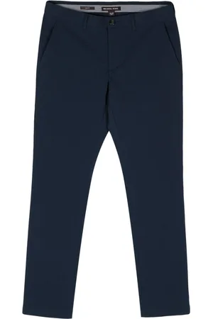 Michael Kors Seersucker straight-leg trousers