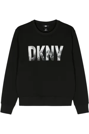 DKNY Skyline-logo print cotton-blend sweatshirt