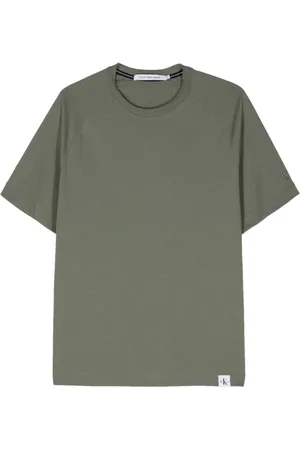 Calvin Klein Logo-embroidered cotton T-shirt