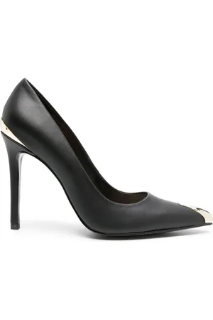 Roberto Cavalli 110mm metal-toecap leather pumps
